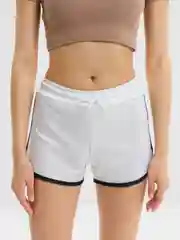 Белый шорты женские спортивные короткие, повседневные шорты Active