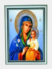 Алмазная мозаика икона "Неувядаемый цвет" на подрамнике 30 х 40 см