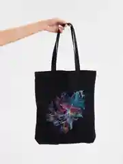 Черный холщовая сумка Vibrance
