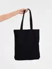 Черный холщовая сумка Vibrance