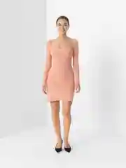 Коралловый платье женское, повседневное
