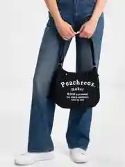 Черный сумка шоппер женская, холщовая