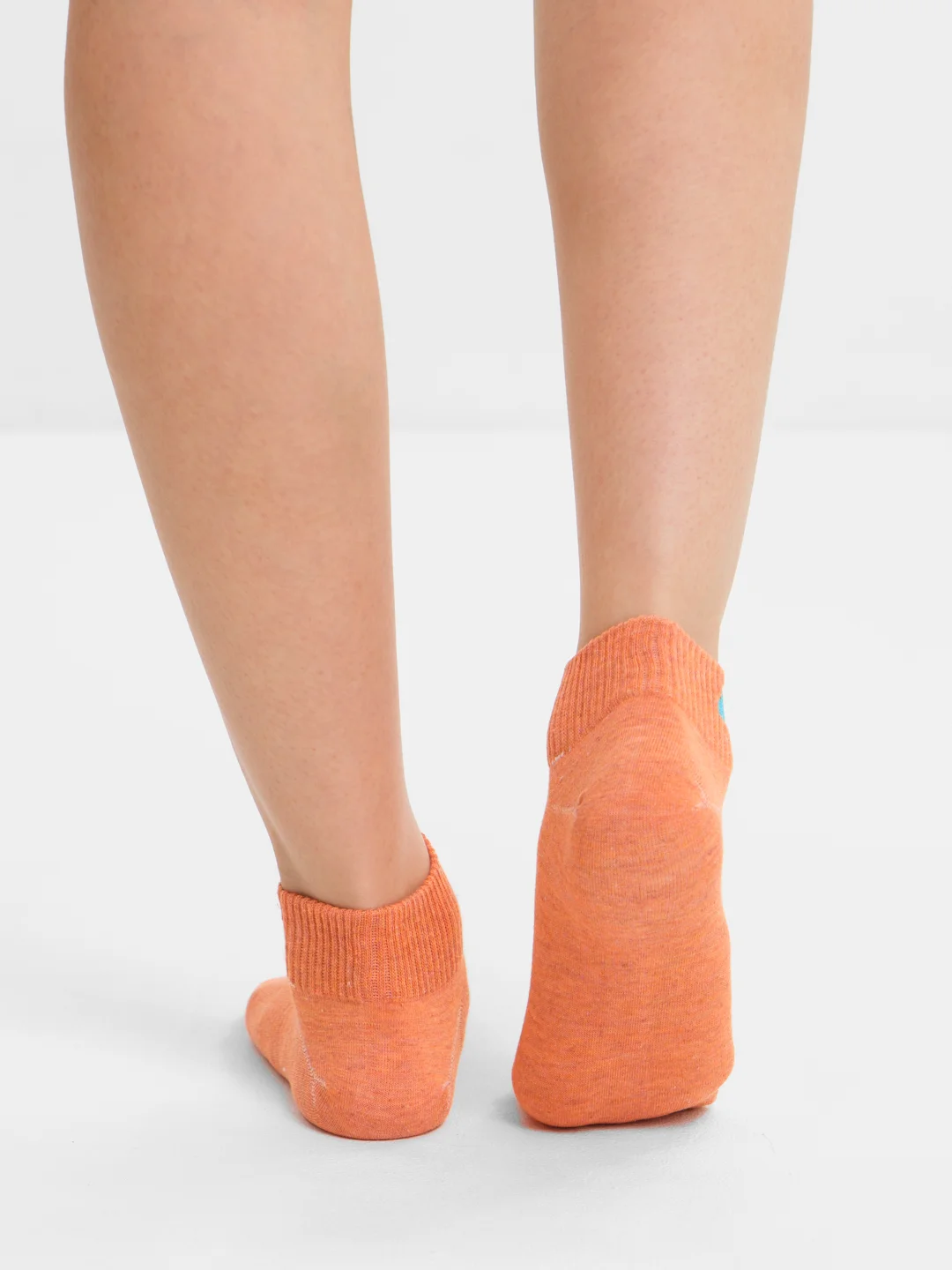 Оранжевый носки женские POOPSOCKS, средней длины, с вышивкой