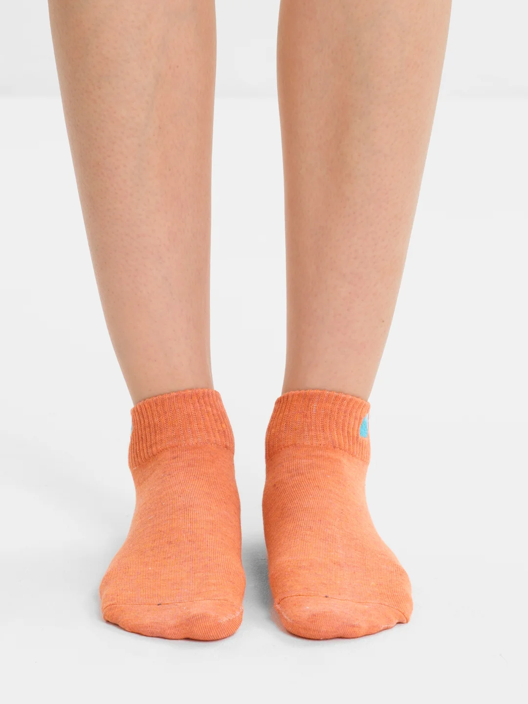 Оранжевый носки женские POOPSOCKS, средней длины, с вышивкой