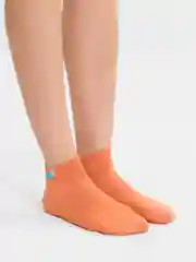 Оранжевый носки женские POOPSOCKS, средней длины, с вышивкой