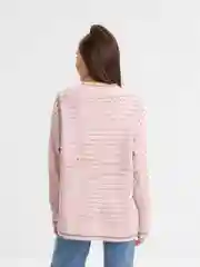 Розовый кардиган женский длинный