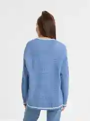 Голубой кардиган женский длинный