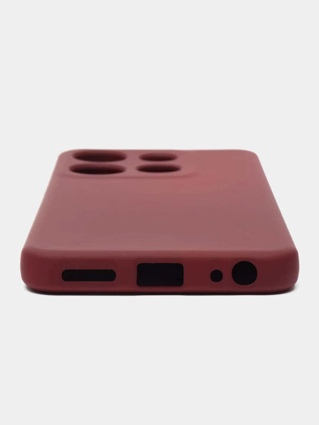 Тёмно-бордовый чехол для Infinix Smart 7 (Инфиникс Смарт 7), Silicone Case