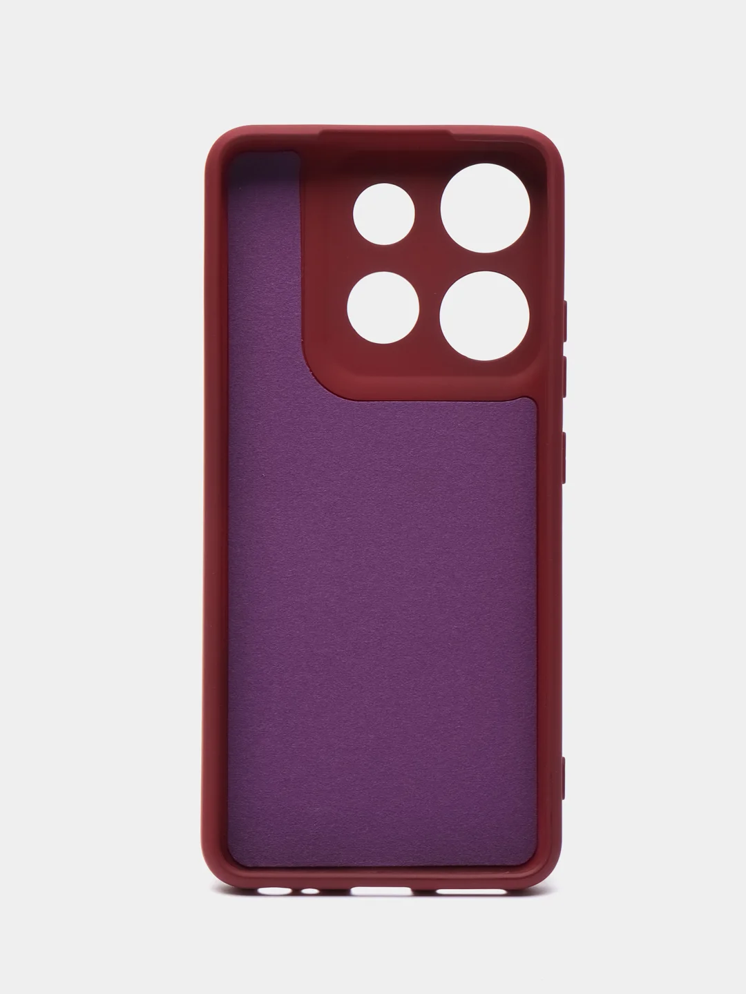 Тёмно-бордовый чехол для Infinix Smart 7 (Инфиникс Смарт 7), Silicone Case