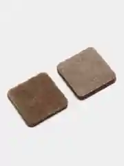 Белый подпятник самоклеящийся 20 x 20 мм, фетр H - 3,5 мм, 40 шт