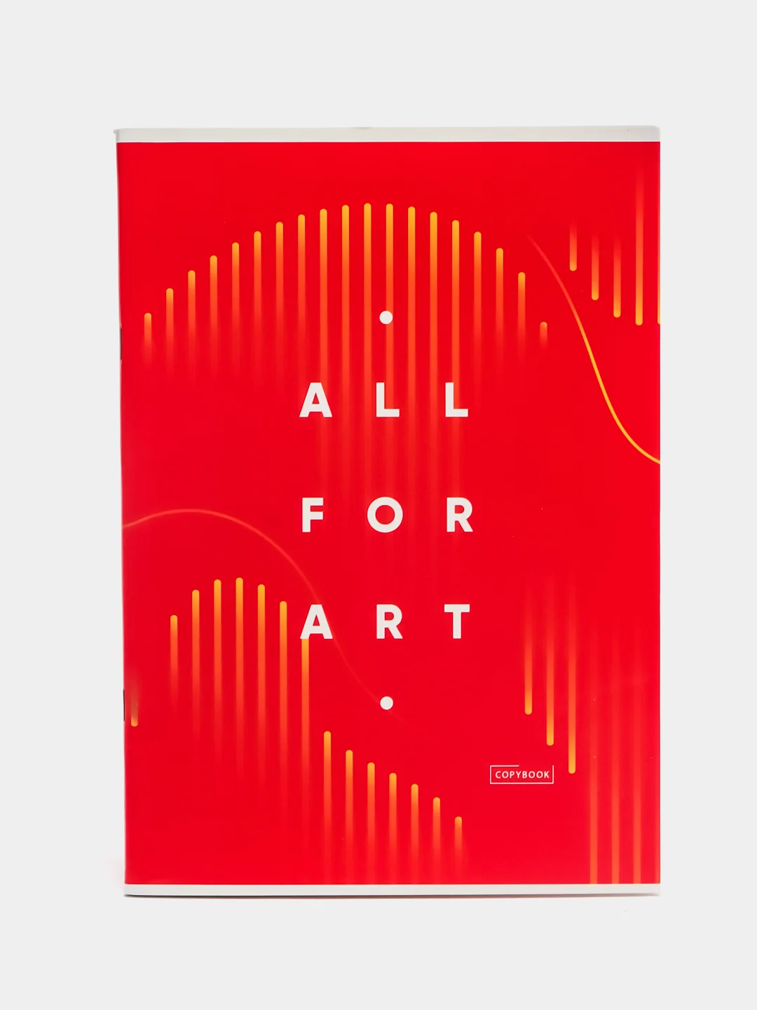 Красный тетрадь 80л., А4, клетка "Моноколор. All for art"