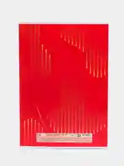 Красный тетрадь 80л., А4, клетка "Моноколор. All for art"
