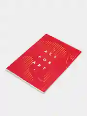 Красный тетрадь 80л., А4, клетка "Моноколор. All for art"