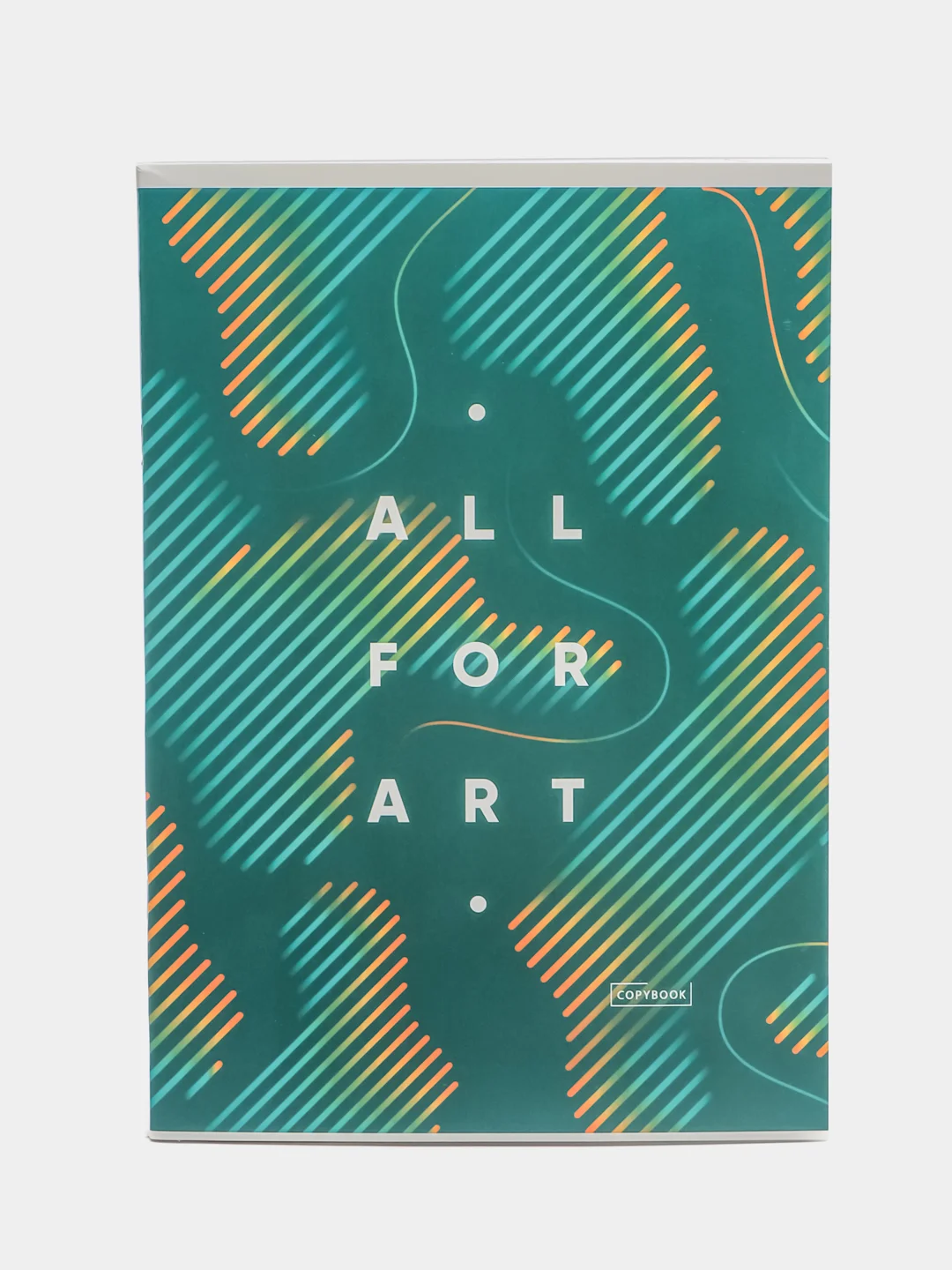 Зеленый тетрадь 80л., А4, клетка "Моноколор. All for art"