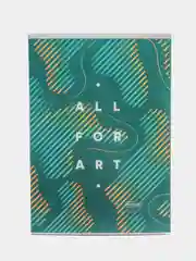 Зеленый тетрадь 80л., А4, клетка "Моноколор. All for art"