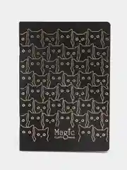 Хром тетрадь 40 л, А5, клетка "Black cat", матовая ламинация