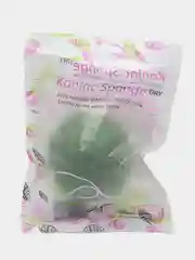 Зеленый конжаковый спонж для умывания