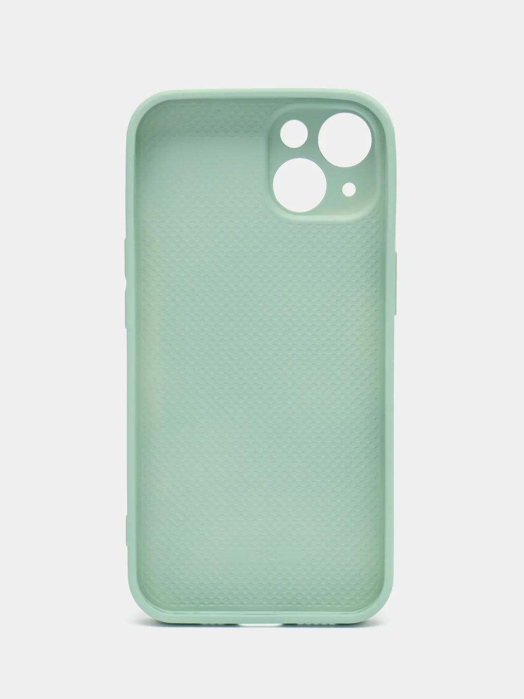 Мятный силиконовый чехол на iPhone 14, 14 Plus, 14 Pro, 14 Pro Max, со стеклянной панелью