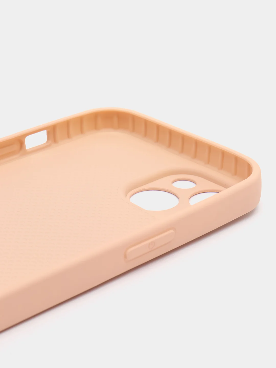 Кремовый силиконовый чехол на iPhone 14, 14 Plus, 14 Pro, 14 Pro Max, со стеклянной панелью