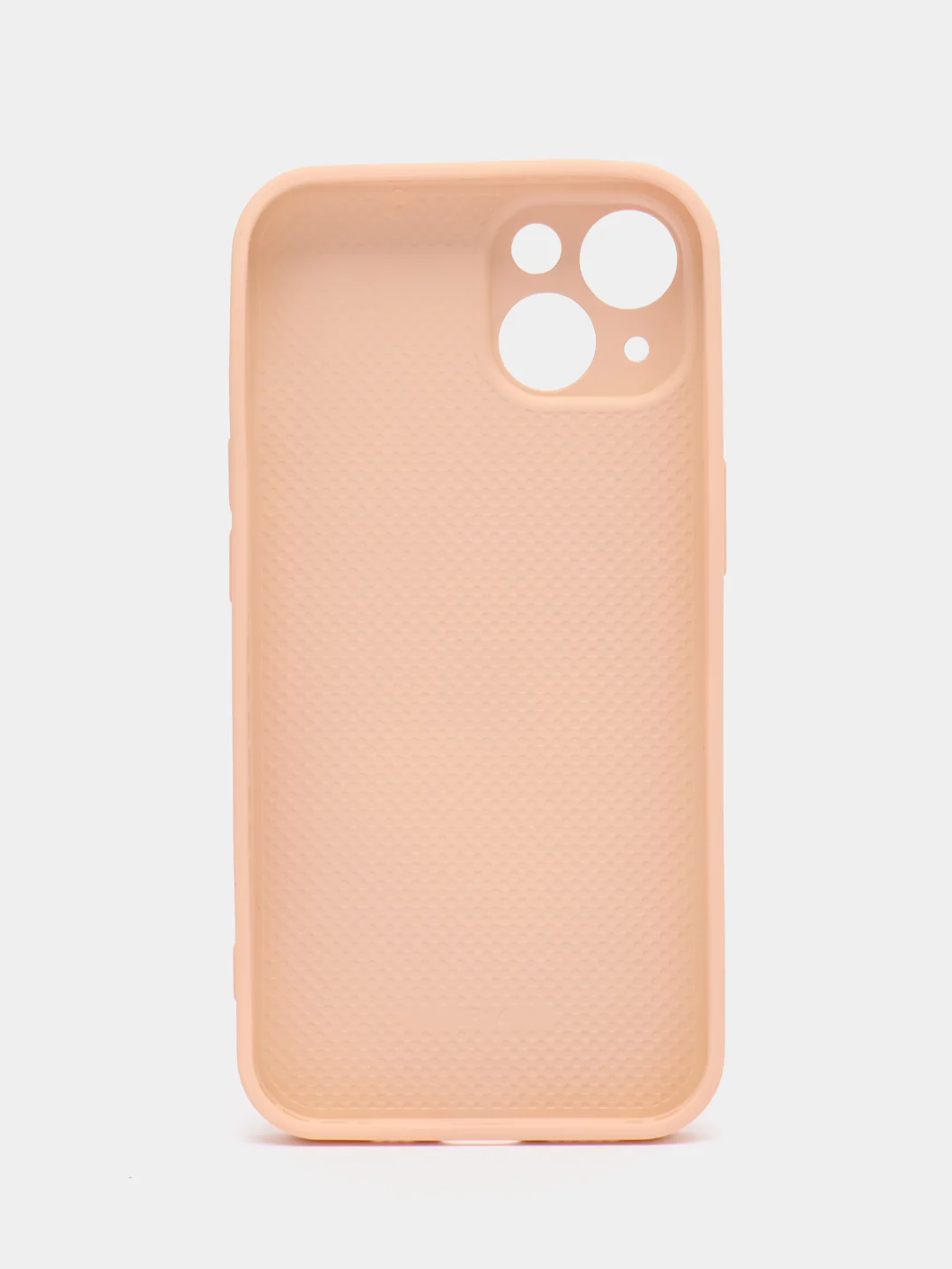 Кремовый силиконовый чехол на iPhone 14, 14 Plus, 14 Pro, 14 Pro Max, со стеклянной панелью