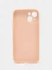 Кремовый силиконовый чехол на iPhone 14, 14 Plus, 14 Pro, 14 Pro Max, со стеклянной панелью
