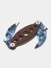 Нож с двумя лезвиями, раскладной