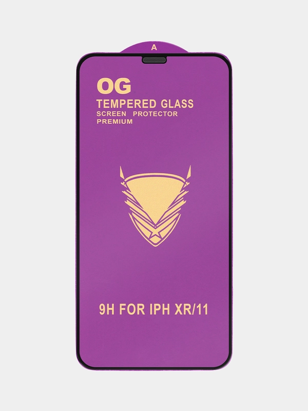 Защитное стекло OG iPhone 15, 14, 13, 12, 11, XR, Pro, Max, Mini, X, XS, 7, 8, SE на айфон