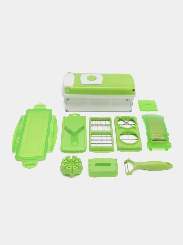 Овощерезка 10 в 1 с контейнером, измельчитель, терка, слайсер Nicer Dicer Plus