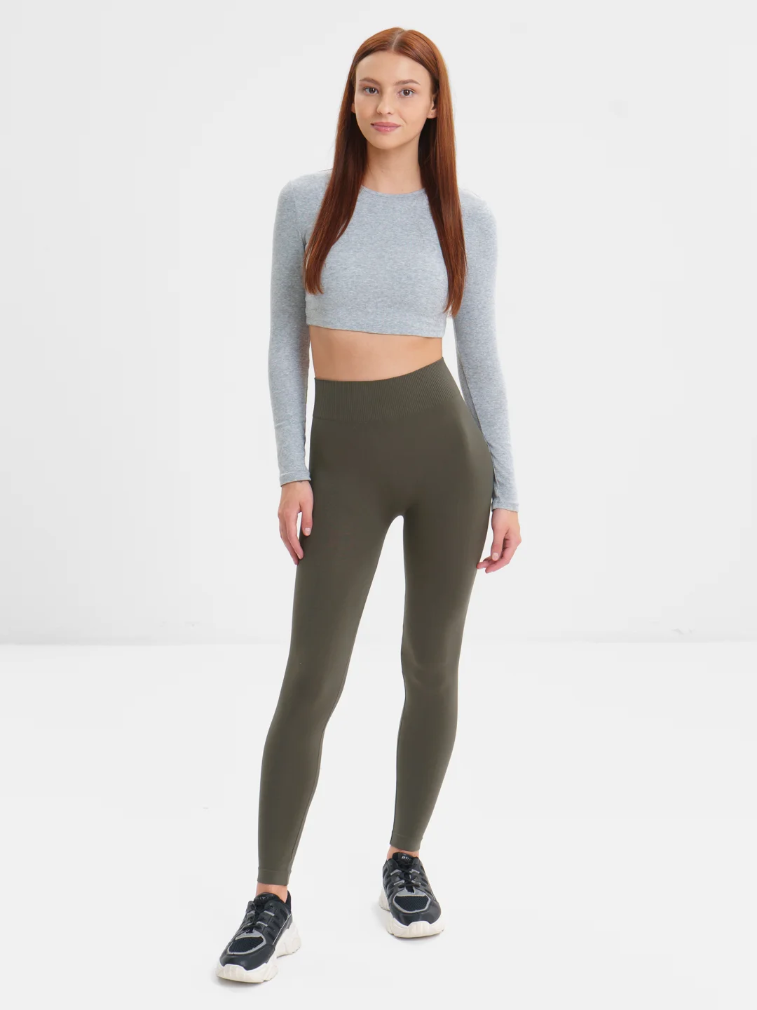 Хаки легинсы Giulia Leggings 01