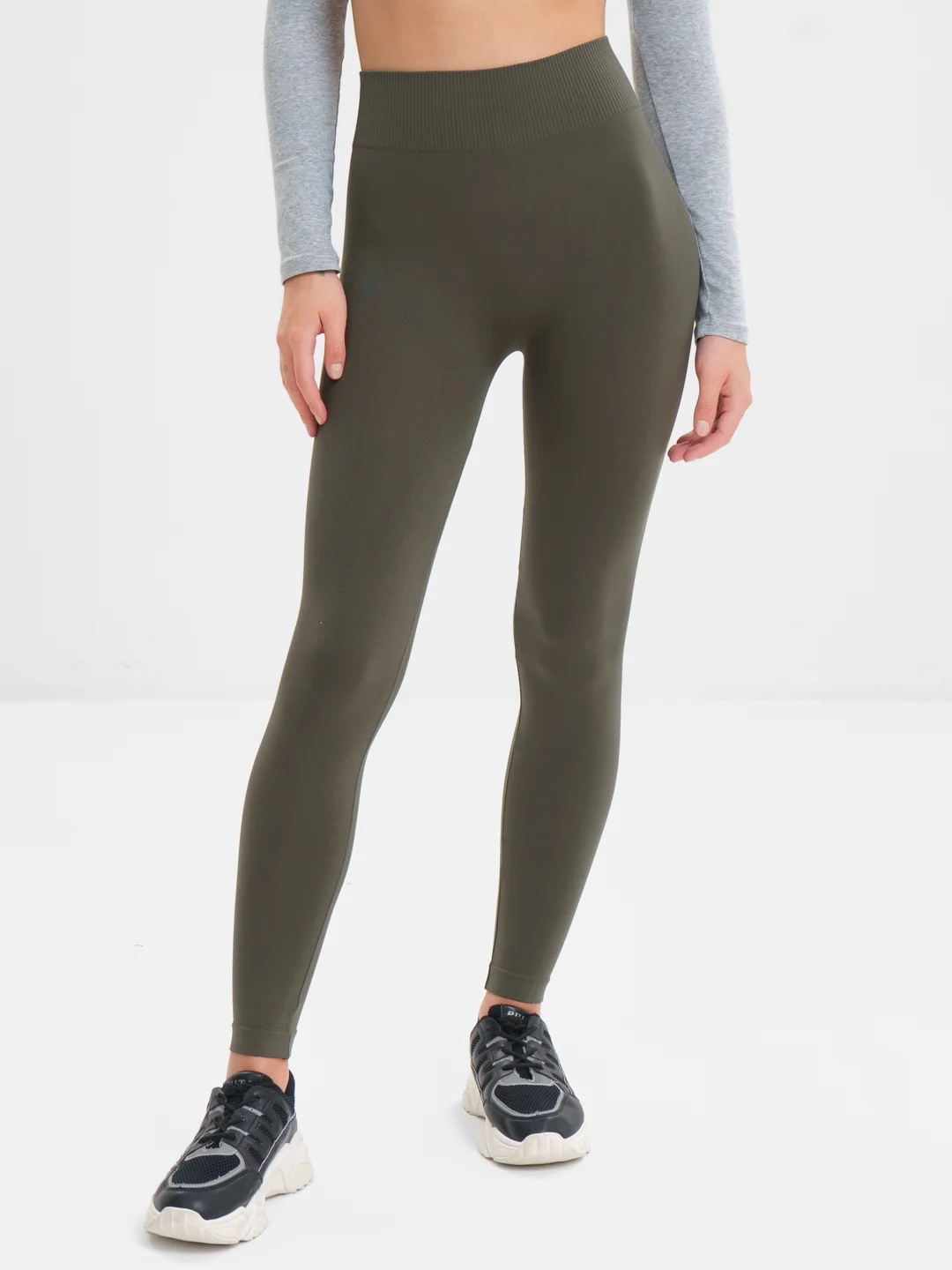 Хаки легинсы Giulia Leggings 01