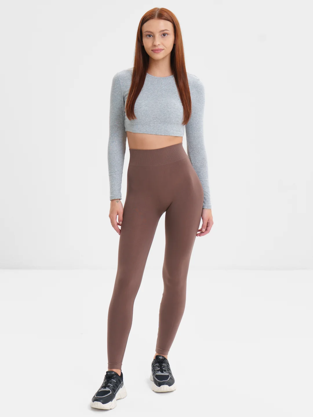 Коричневый легинсы Giulia Leggings 01