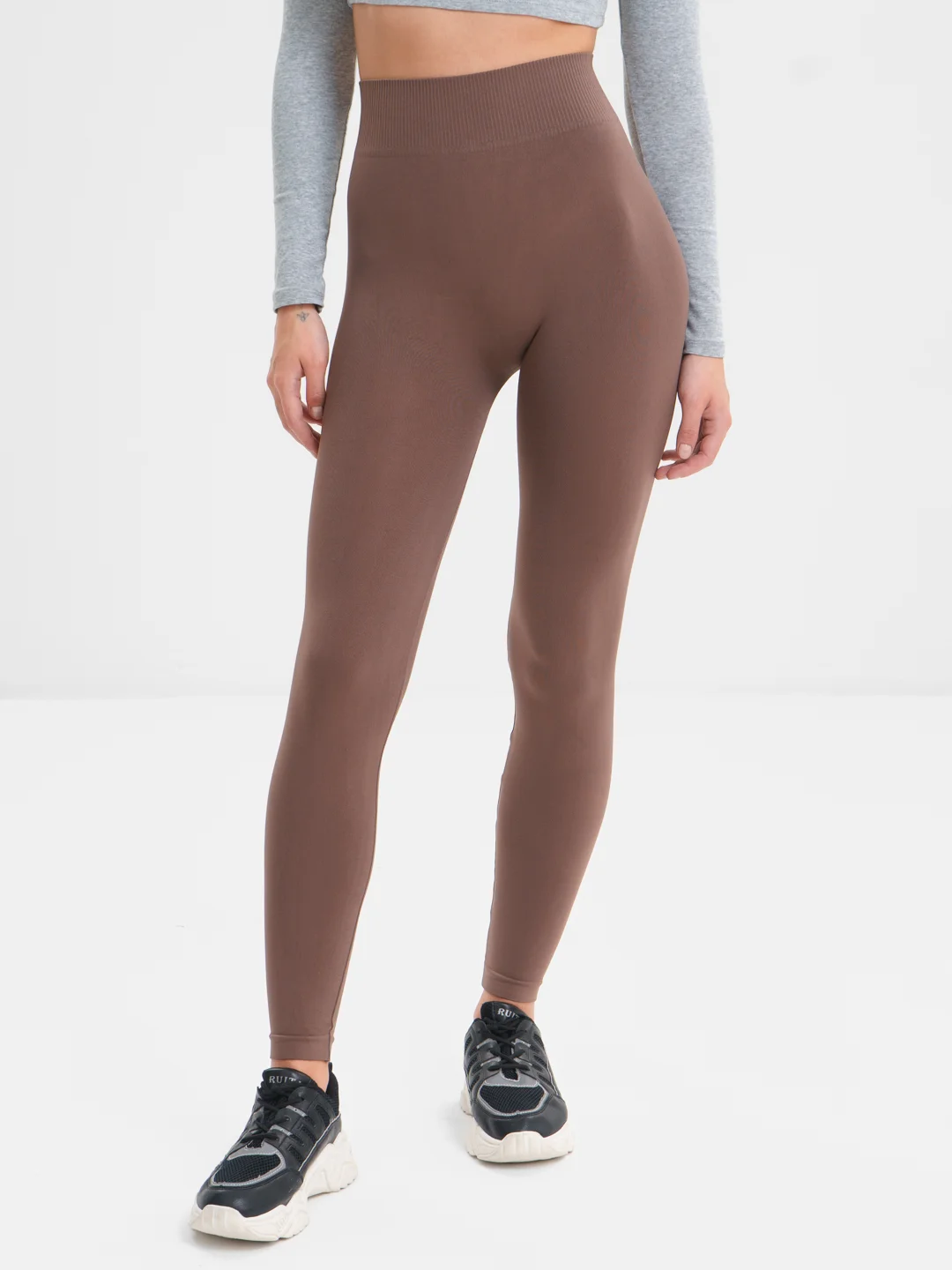 Коричневый легинсы Giulia Leggings 01