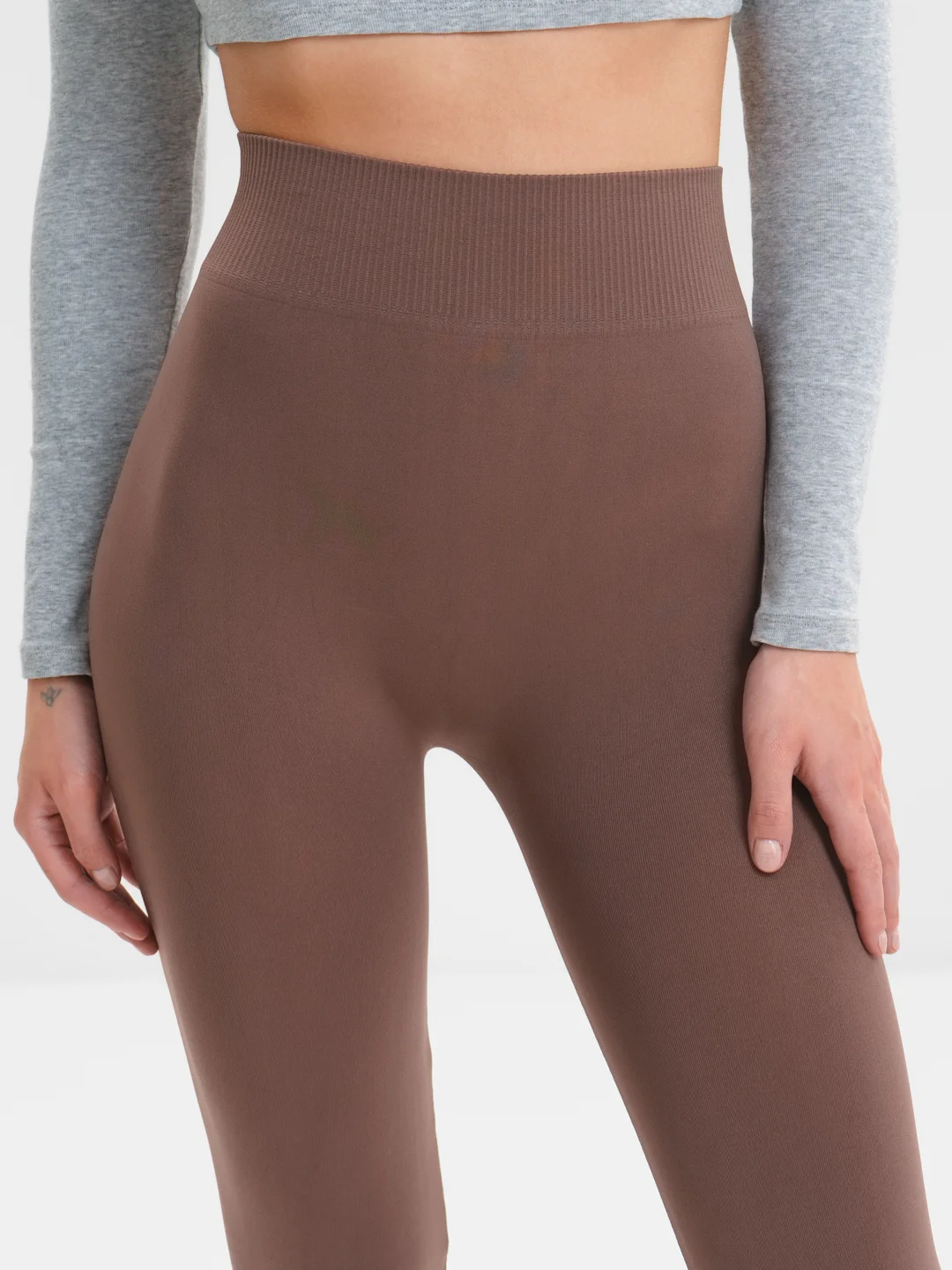 Коричневый легинсы Giulia Leggings 01