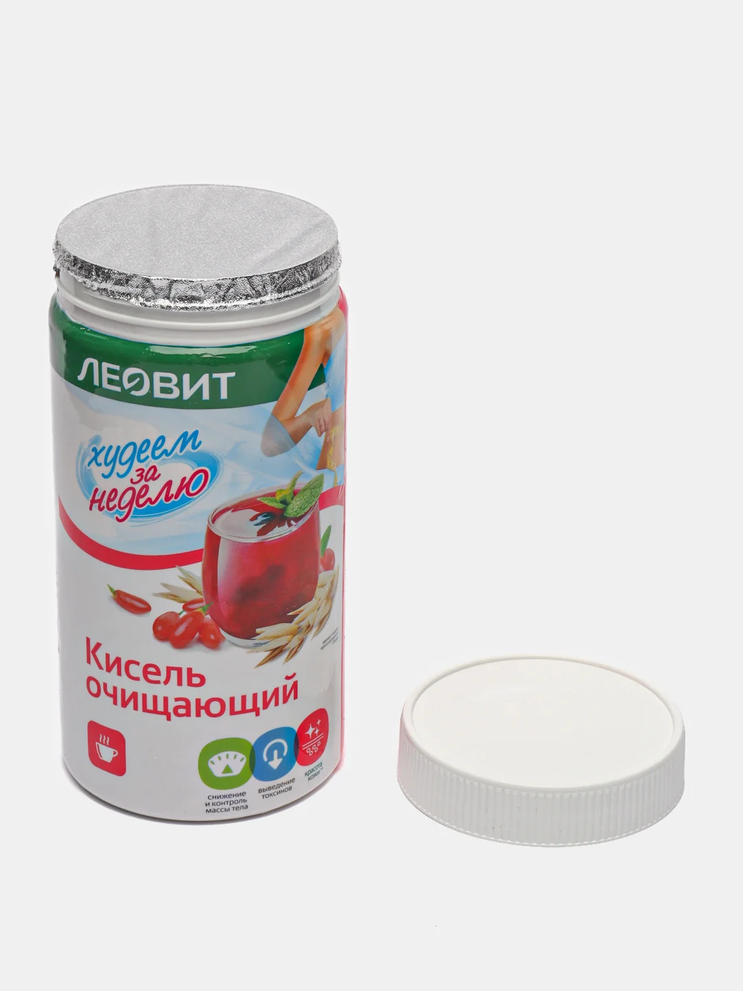 Кисель Леовит "Худеем за неделю", очищающий, 20 порций по 20 г