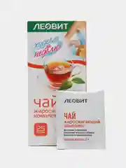 Чай жиросжигающий Леовит "Худеем за неделю", 25 пакетов по 2 г