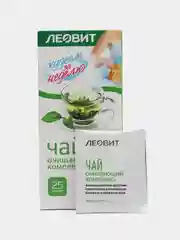Чай Леовит "Худеем за неделю", очищающий комплекс, 25 пакетов по 2 г