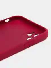 Фуксия силиконовый чехол для iPhone 11, со стеклянной панелью и защитой для камеры