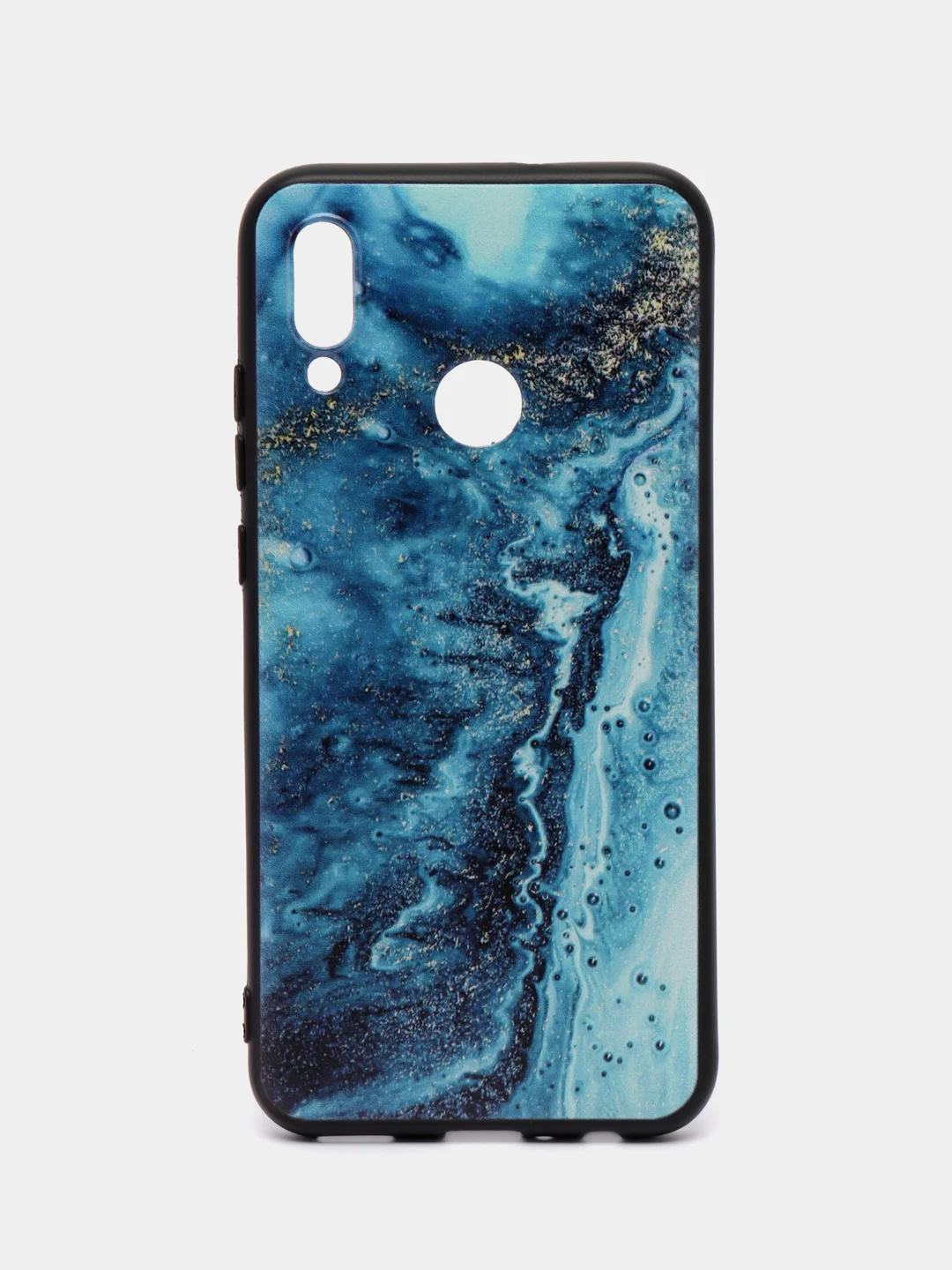 Тёмно-бирюзовый силиконовый чехол для Honor 10 Lite / Huawei P Smart 2019, с принтом, с рисунком (Хонор 10 Лайт / Хуавей П смарт 2019)