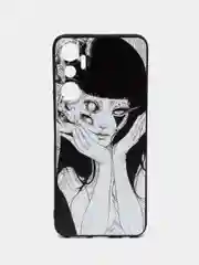 Белый силиконовый чехол для infinix Hot 20 4G, с принтом, с рисунком (Инфиникс Хот 20 4г)