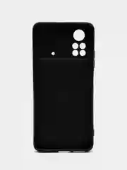 Тёмно-бордовый силиконовый чехол для POCO X4 Pro 5G, с принтом, с рисунком (Поко Х4 Про 5г)