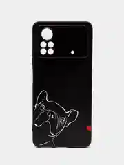 Песочный хаки силиконовый чехол для POCO X4 Pro 5G, с принтом, с рисунком (Поко Х4 Про 5г)