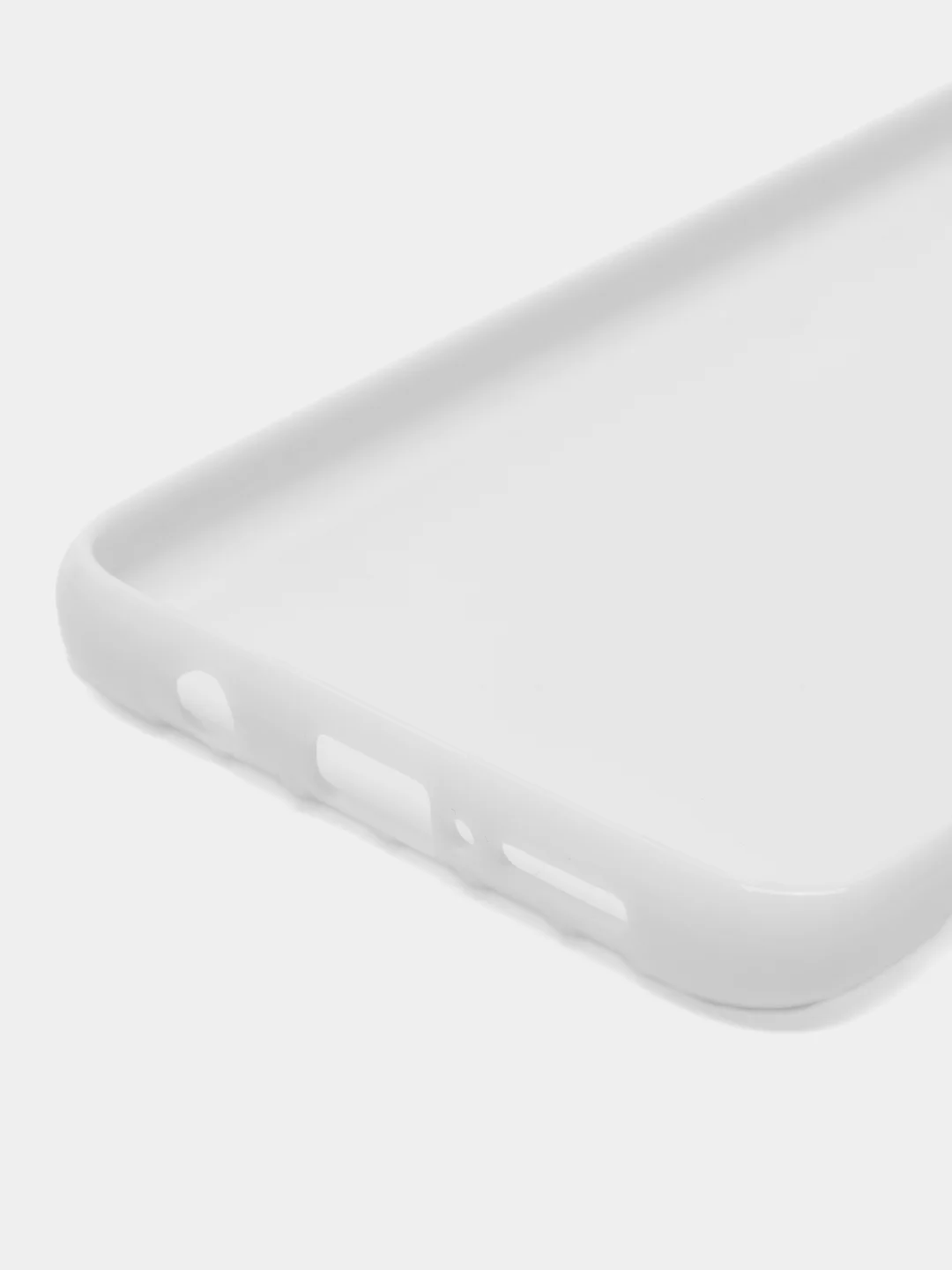 Белый чехол силиконовый для Xiaomi Note 8 pro, рифленый, усиленные углы