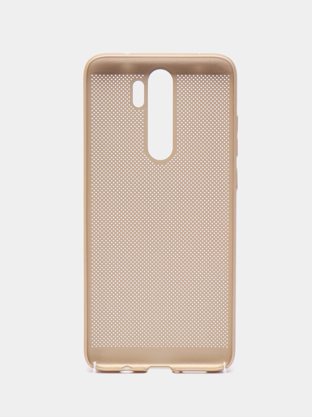 Золотой чехол пластиковый, матовый, Xiaomi redmi note 8 Pro
