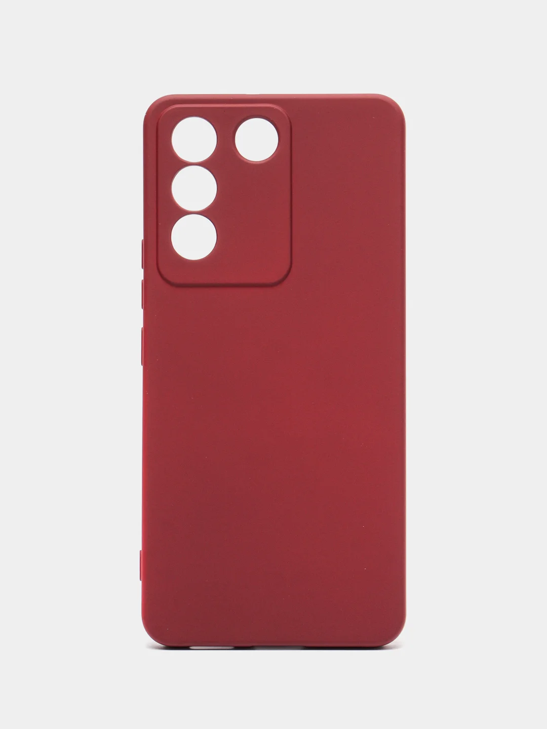 Тёмно-бордовый чехол для Vivo V27E (Виво В27Е), Silicone Case