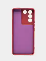 Тёмно-бордовый чехол для Vivo V27E (Виво В27Е), Silicone Case