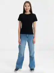 Черный футболка женская