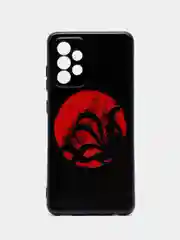 Синий меланж силиконовый чехол для Samsung Galaxy A52 / A52S, с принтом, с рисунком, Самсунг А52 А52С