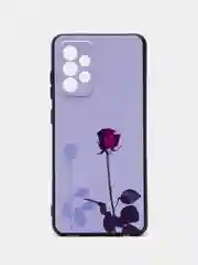 Серебряный силиконовый чехол для Samsung Galaxy A52 / A52S, с принтом, с рисунком, Самсунг А52 А52С