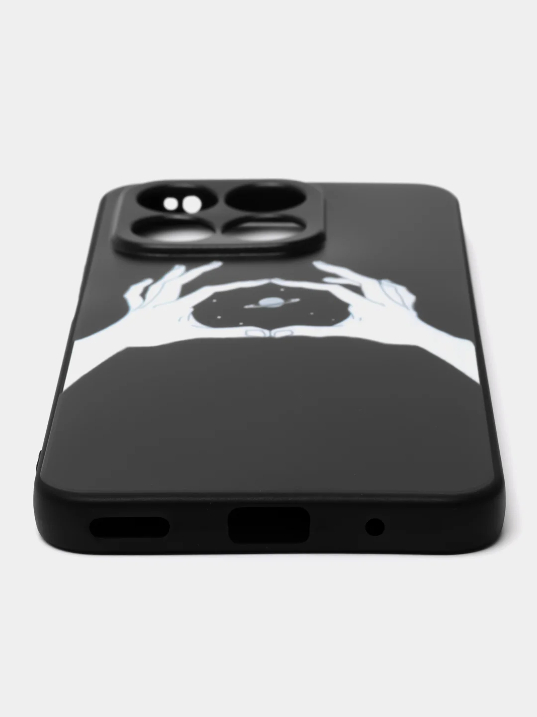 Пастельно-коралловый силиконовый чехол для HONOR X8a (Хонор Х8А), с принтом, с рисунком