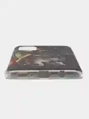 Медный чехол на Samsung Galaxy A71 4G / Самсунг А71 4G прозрачный, с рисунком, защита камеры